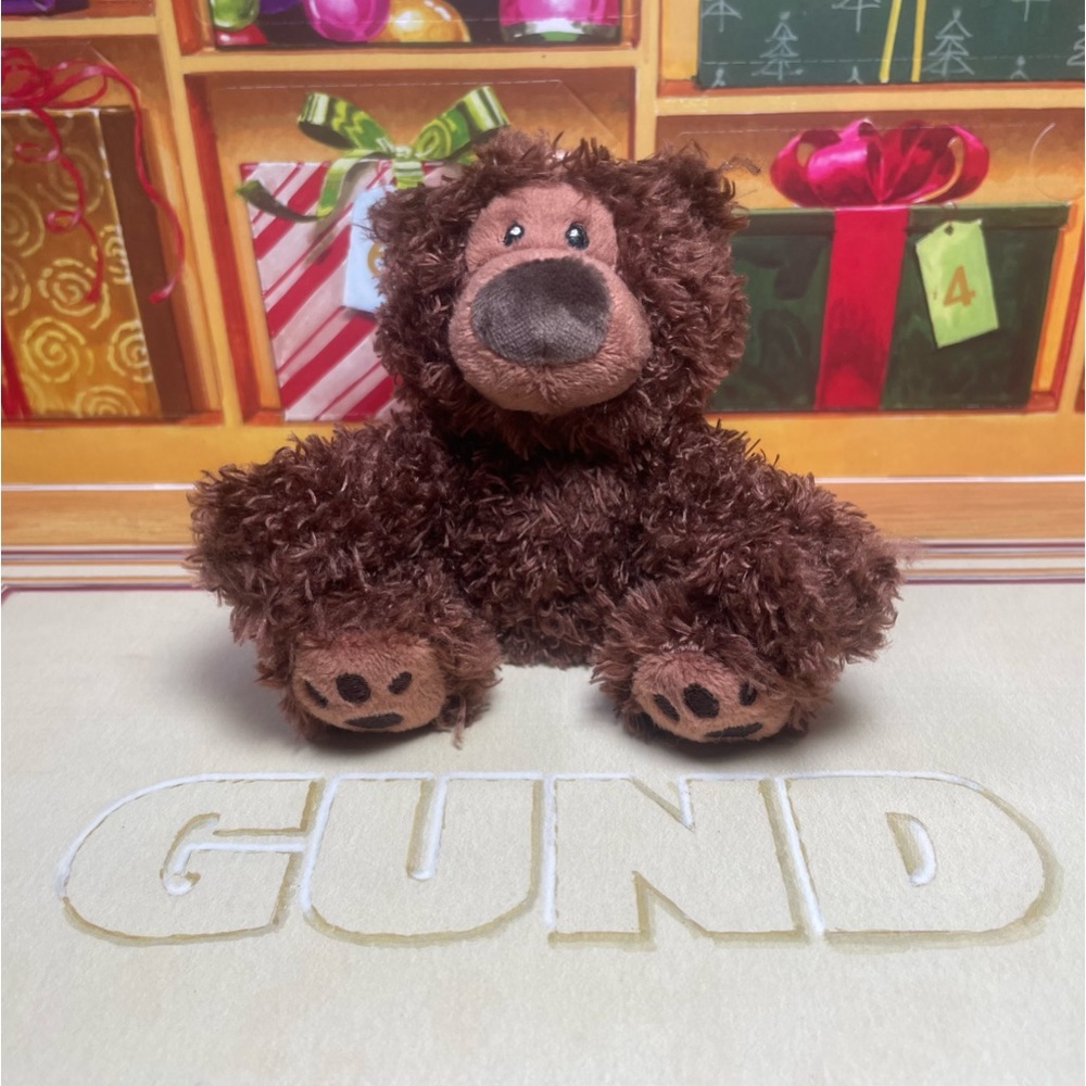1 BRAND NEW GUND MINI PHILBIN PLUSH BEAR ORNAMENT TOY APPROX 4” PRICE FIRM